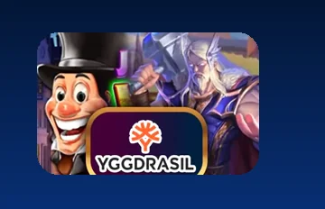 โลโก้ค่ายเกมสล็อต Yggdrasil ที่ปรากฏในล็อบบี้ของ slot1234